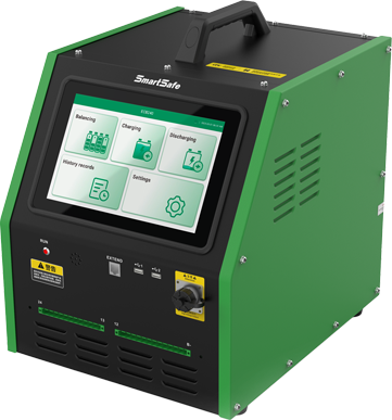 SmartSafe ECB240 – Lade-, Entlade- & Balancing-Station für EV-Batteriepacks – Ansicht 3