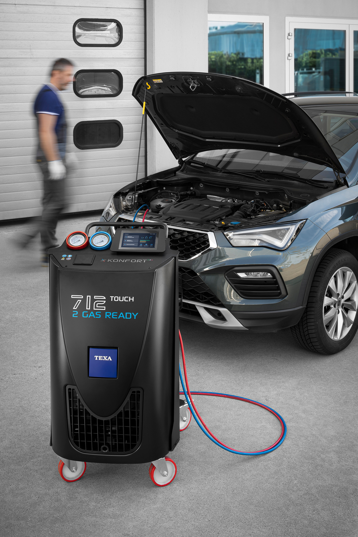 Klimaservicegerät TEXA Konfort 712 Touch R134a/R1234yf – Ansicht 2