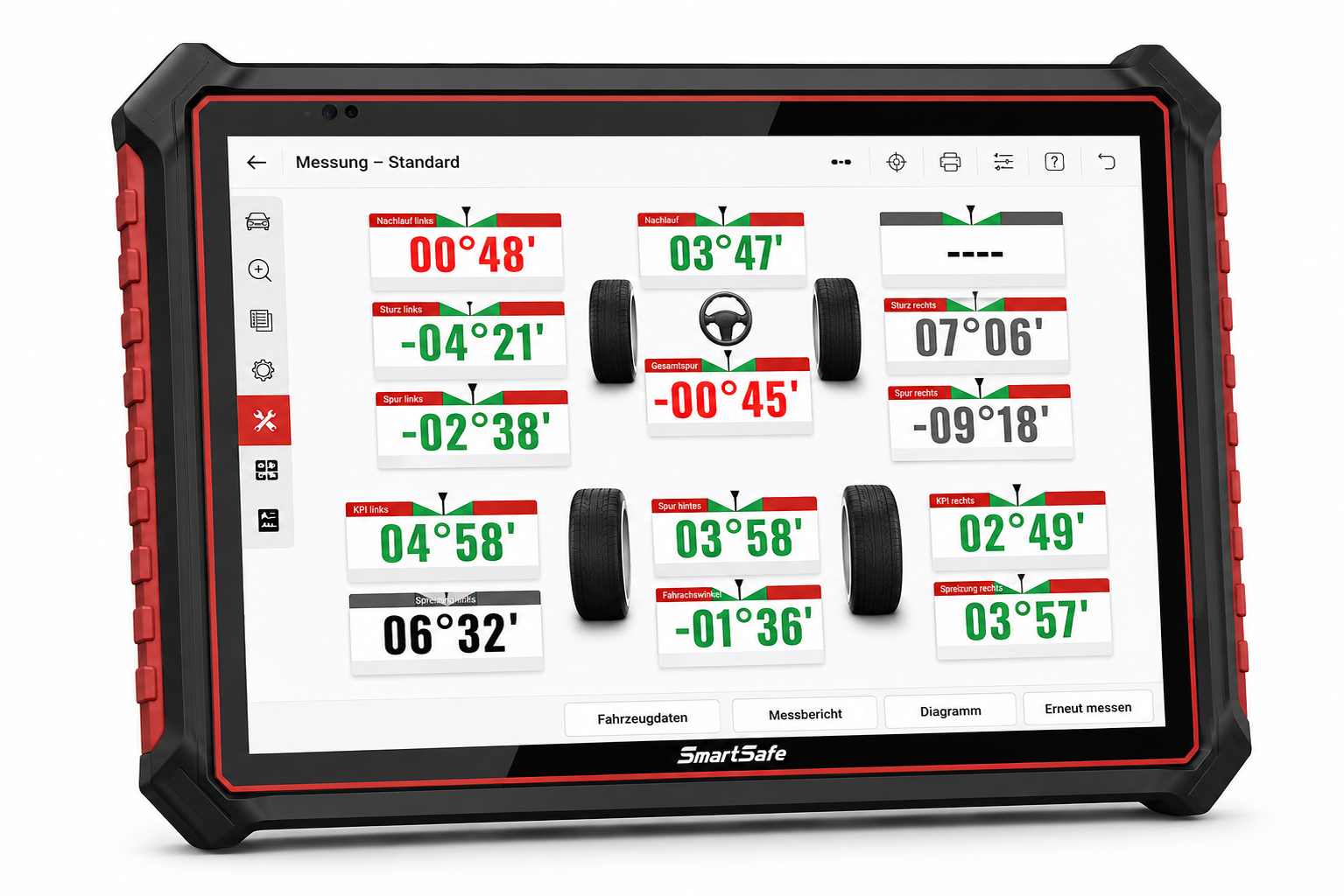 SmartSafe WA613F – Bodenbasiertes 3D-Achsvermessungssystem – Ansicht 2